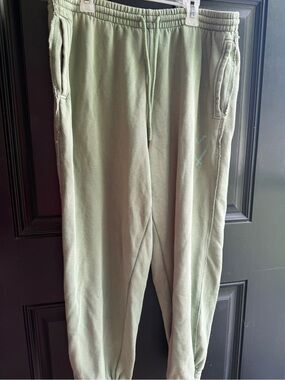 aerie XL SHORT Sage Green Drawstring Joggers size
